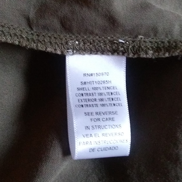 Hummingbird Khaki Star Blouse size S/M - Picture 7 of 8